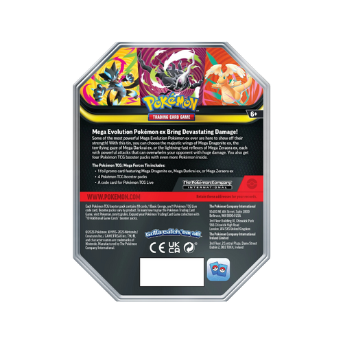 Pokémon Mega Zeraora Ex Tin