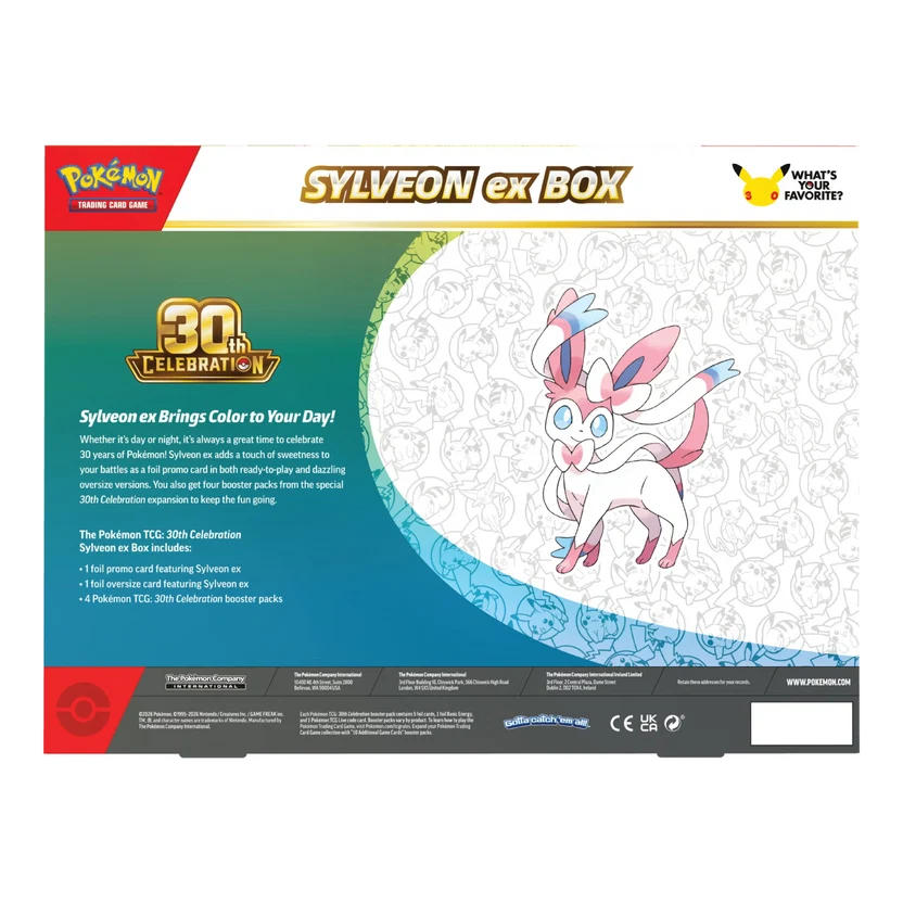 Pokémon 30th Celebration Ex Box Sylveon