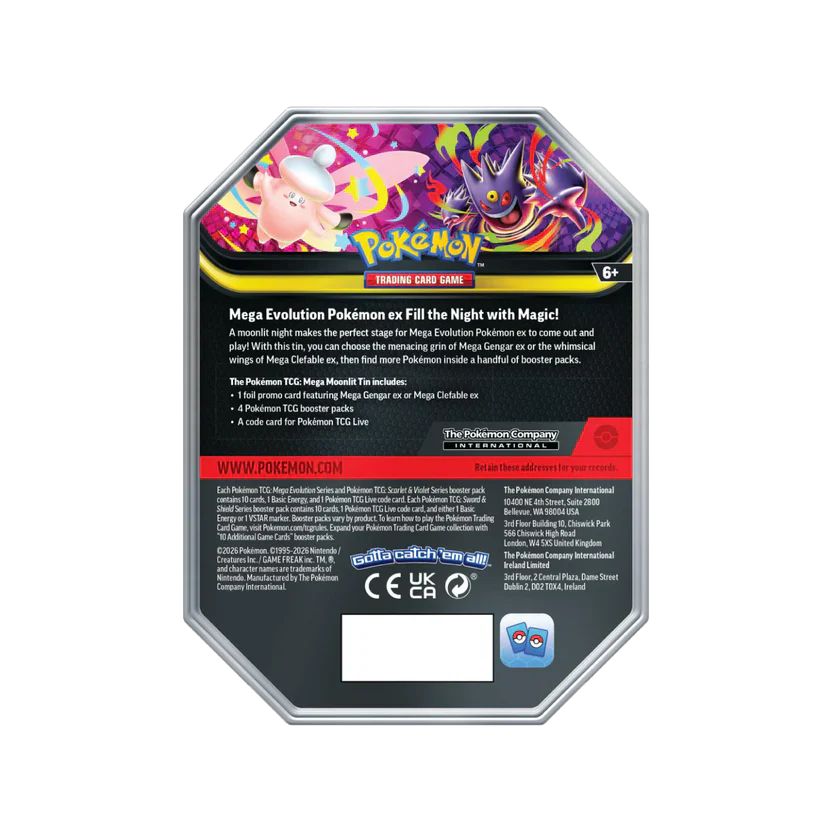 Pokémon Mega Gengar ex Tin